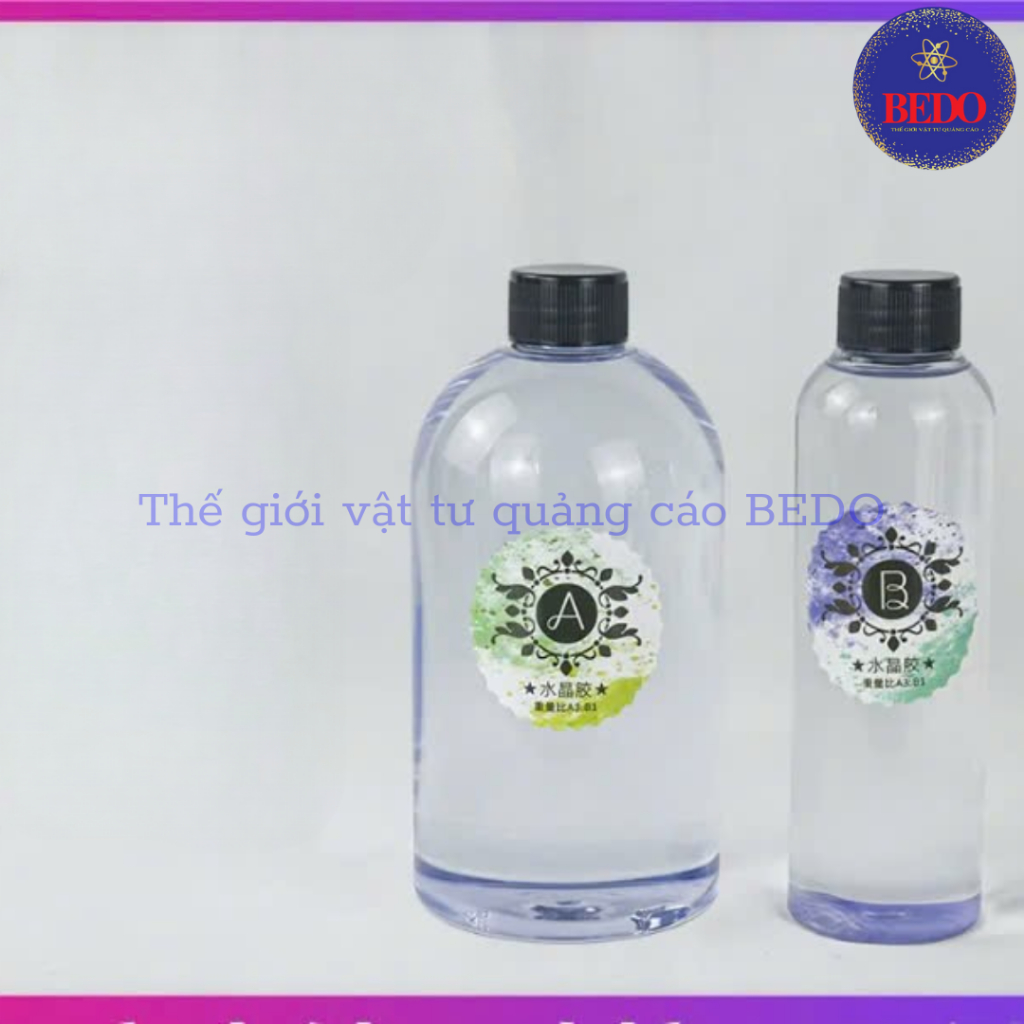 Keo AB Trong Suốt BEDO Epoxy Dán Chữ Nổi Acrylic Trang Trí Nội Thất Bền Đẹp Chống Bong Tróc