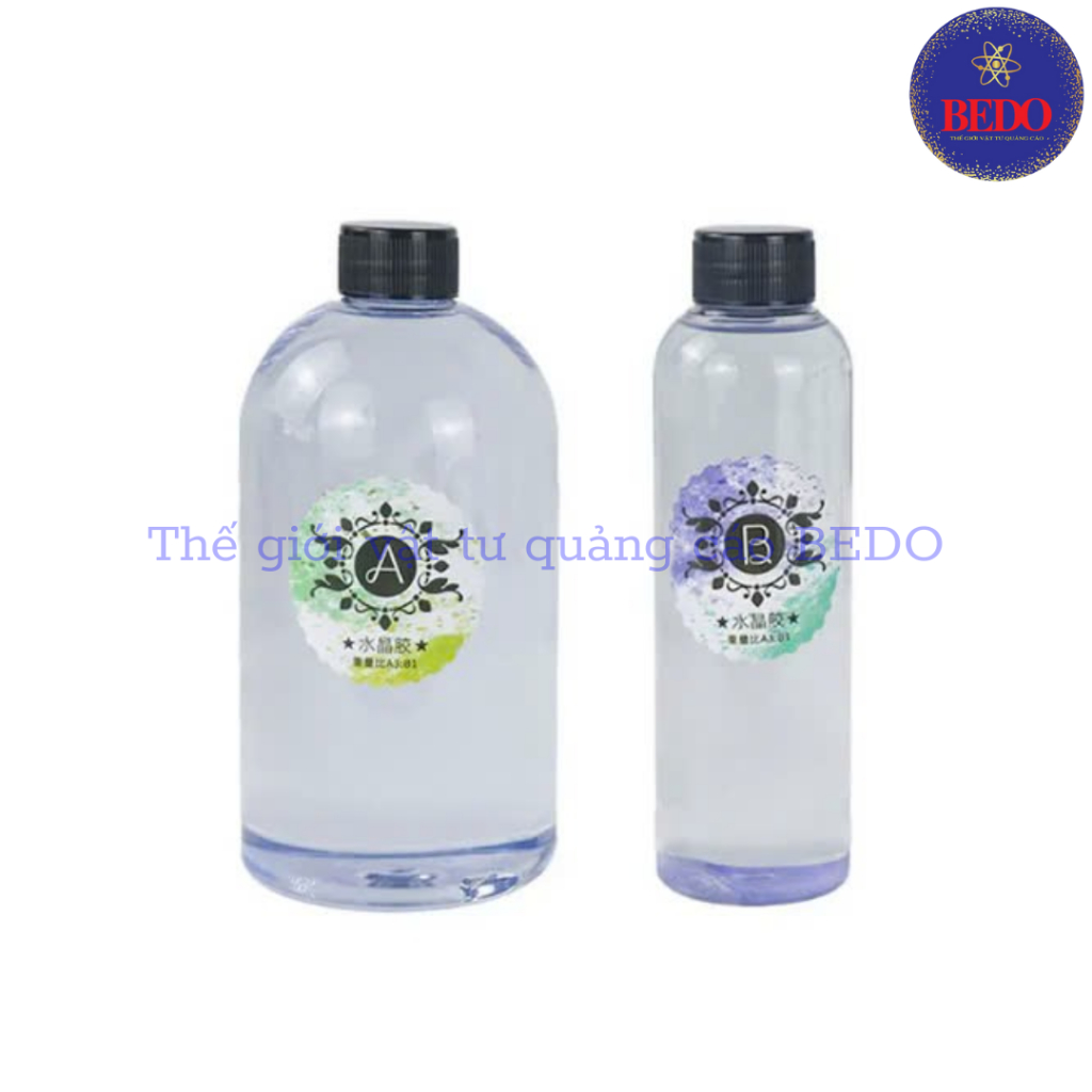 Keo AB Trong Suốt BEDO Epoxy Dán Chữ Nổi Acrylic Trang Trí Nội Thất Bền Đẹp Chống Bong Tróc