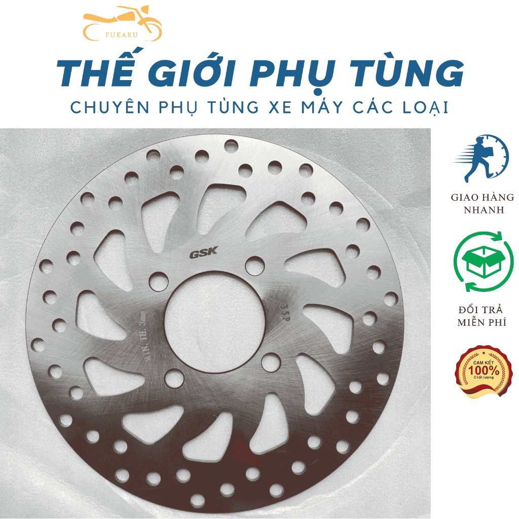 Đĩa Thắng Trước Xe Điện Vinfast, FELIZ, KLARA
