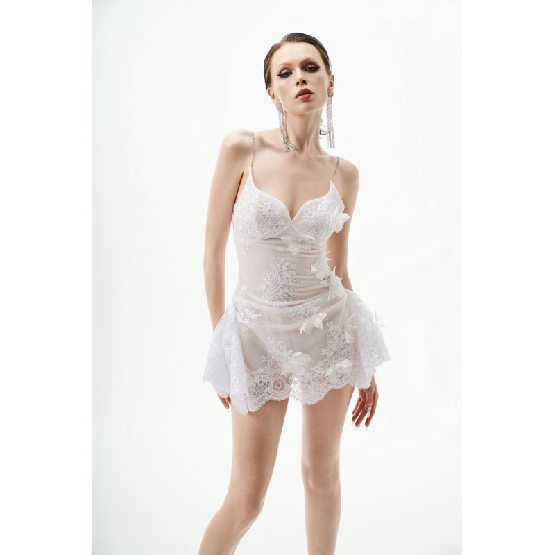 cara dress_ đầm ren có lót quần rời bên trong ninisesi