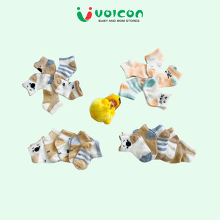 Set 5 đôi tất/ vớ lưới Pony Kid hình thú cổ ngắn thông hơi thoáng khí mùa hè