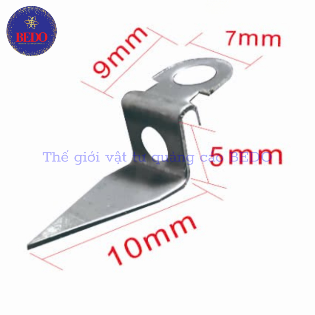 [ Túi 1000 Cái ] Ke Góc Nhọn Đỡ Hậu Chữ Nổi BEDO Thép 20x5x7mm Ke Đỡ Formex Chữ Nổi Quảng Cáo