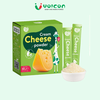 Phô mai tách muối Mămmy dạng bột rắc cơm, cháo cho bé ăn dặm, hộp 10 ống (3g/ ống)