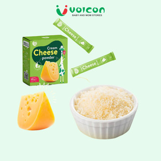 Phô mai tách muối Mămmy dạng bột rắc cơm, cháo cho bé ăn dặm, hộp 10 ống (3g/ ống)