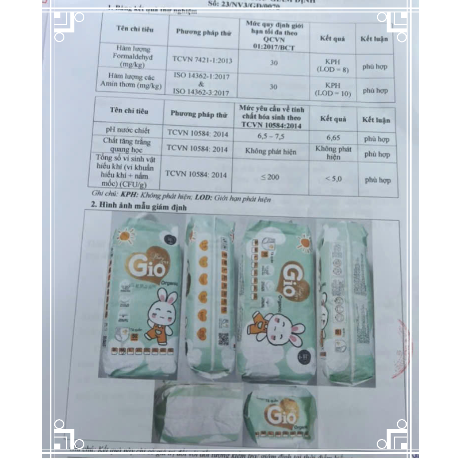 TÃ BỈM DÁN BABY GIO ORGANIC CHO BÉ SƠ SINH - MIỄN SHIP 100 MIẾNG (2 BỊCH )