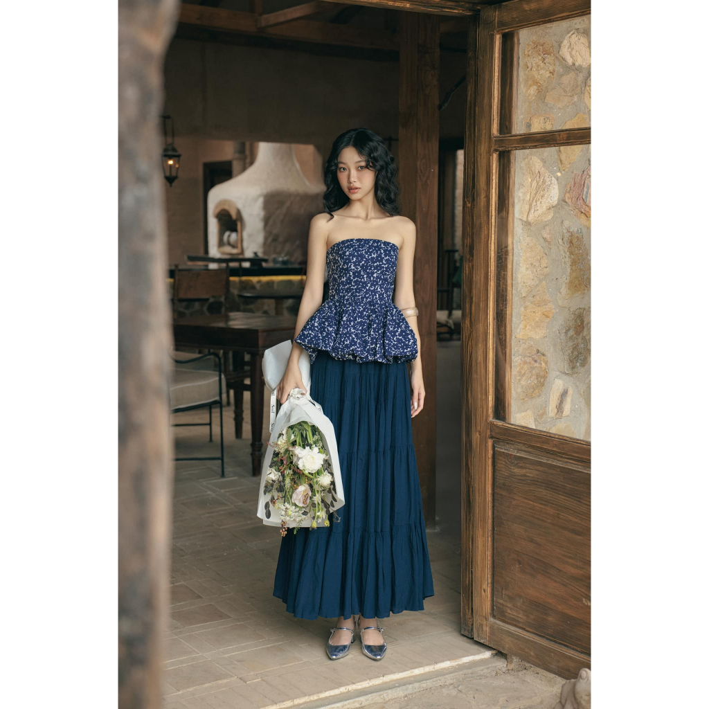 Ảnh OLV - Áo kiểu hoa cúp ngực Liesel Fleur Top 1