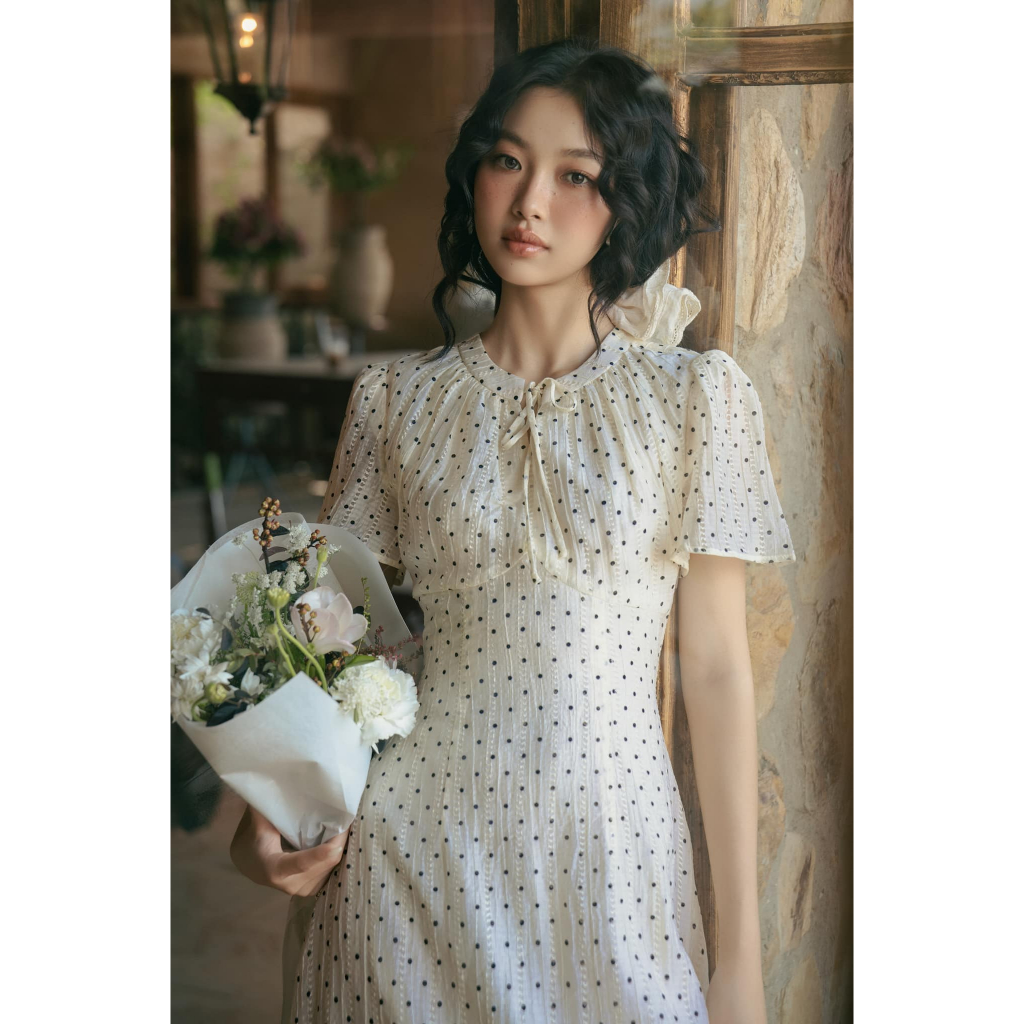 Ảnh OLV - Đầm kiểu chấm bi Aulelei Fleur Dress 2