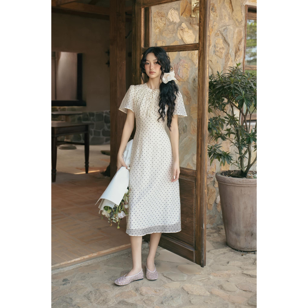 Ảnh OLV - Đầm kiểu chấm bi Aulelei Fleur Dress 1