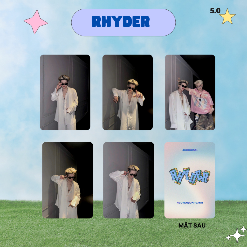 [SẴN] BST Card bo góc RHYDER 4 - Card Bo Góc Unofficial - Cán nhám 2 ...