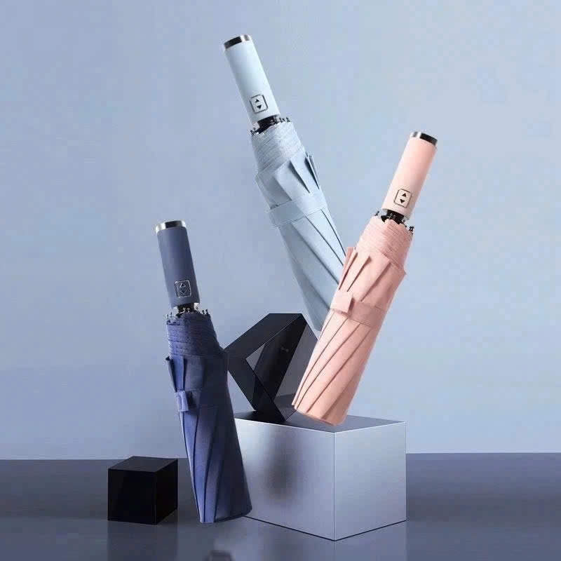 Ô TỰ ĐỘNG đóng mở Gấp Gọn 2 Chiều- Dù che nắng cầm tay chống tia UV