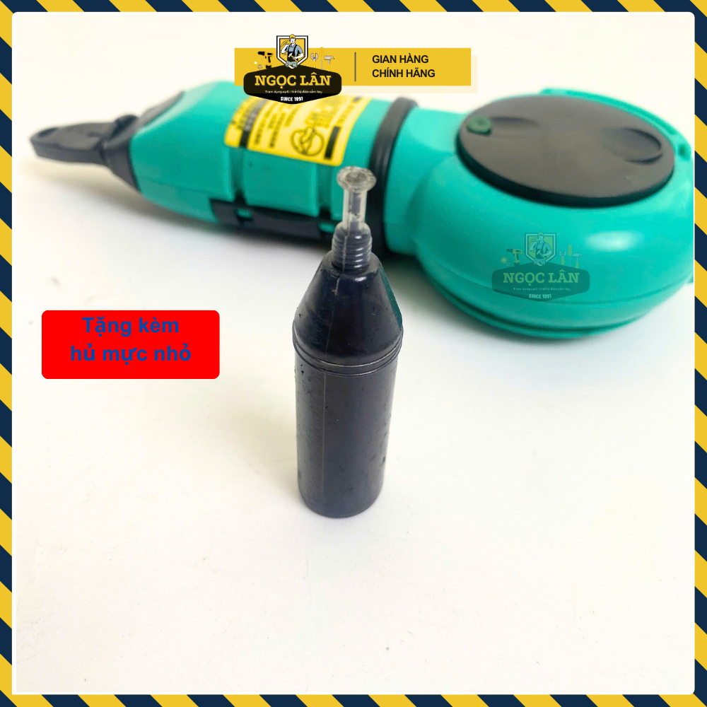 Bộ bật mực tự động, búng mực, thước búng mực tự động thu dây, dây chỉ 10m kèm hủ mực