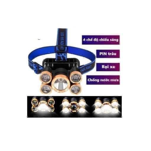 ĐÈN PIN ĐỘI ĐẦU 5 BÓNG SIÊU TIỆN DỤNG