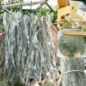 Miến dong thái tay sợi to, miến dẹt