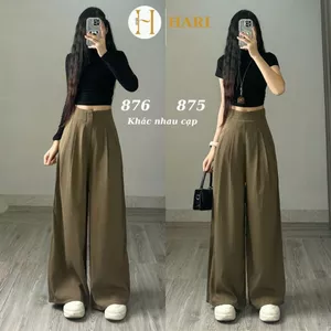 Quần tây ống rộng Hari phong cách ulzzang tôn dáng