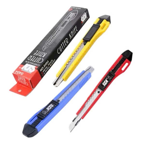 Dao Rọc Giấy SDI 0423/To, 0404/Nhỏ, Lưỡi Dao To - Nhỏ