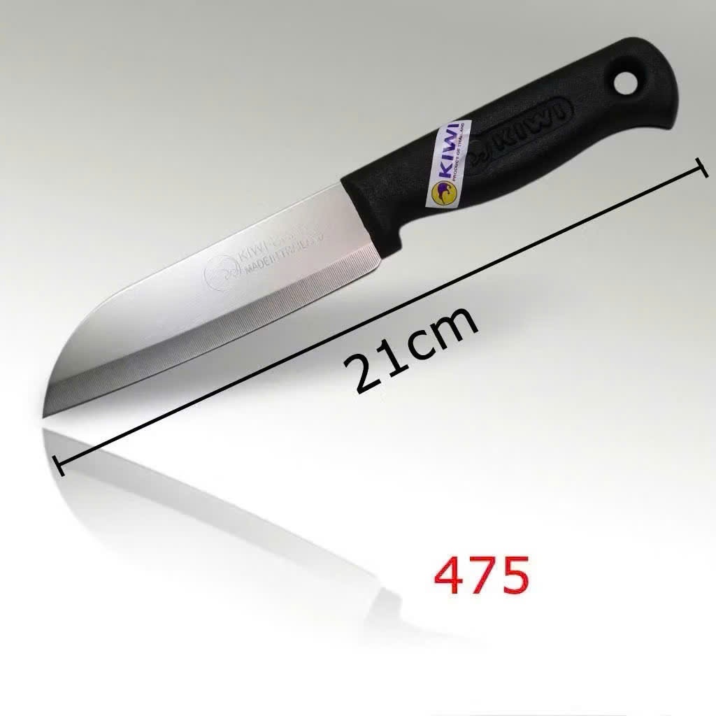 Dao Inox Kiwi Thái Lan Cán Nhựa Đen, Dao Làm Bếp Lưỡi Dao Sắc Bén