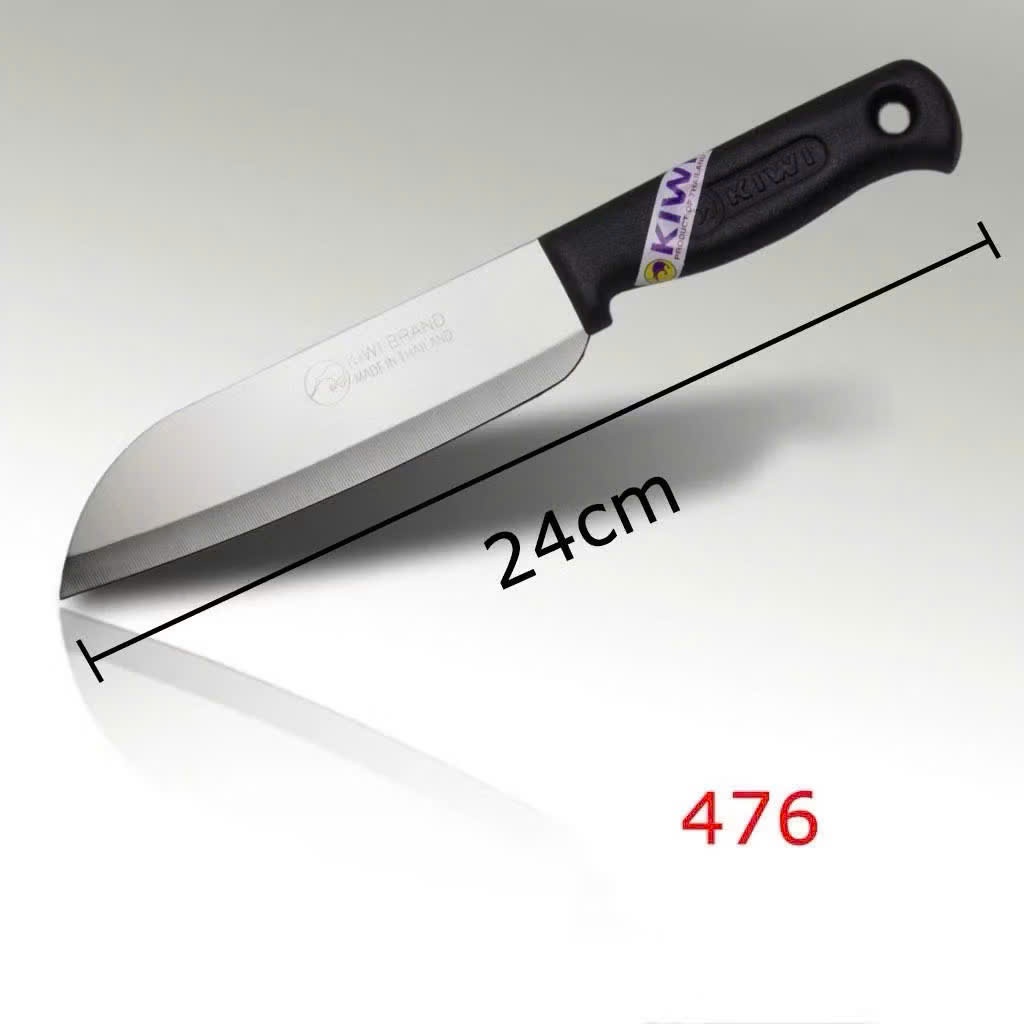 Dao Inox Kiwi Thái Lan Cán Nhựa Đen, Dao Làm Bếp Lưỡi Dao Sắc Bén