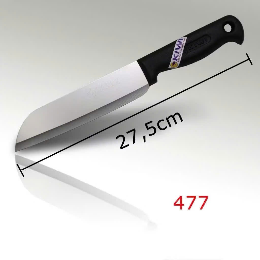 Dao Inox Kiwi Thái Lan Cán Nhựa Đen, Dao Làm Bếp Lưỡi Dao Sắc Bén