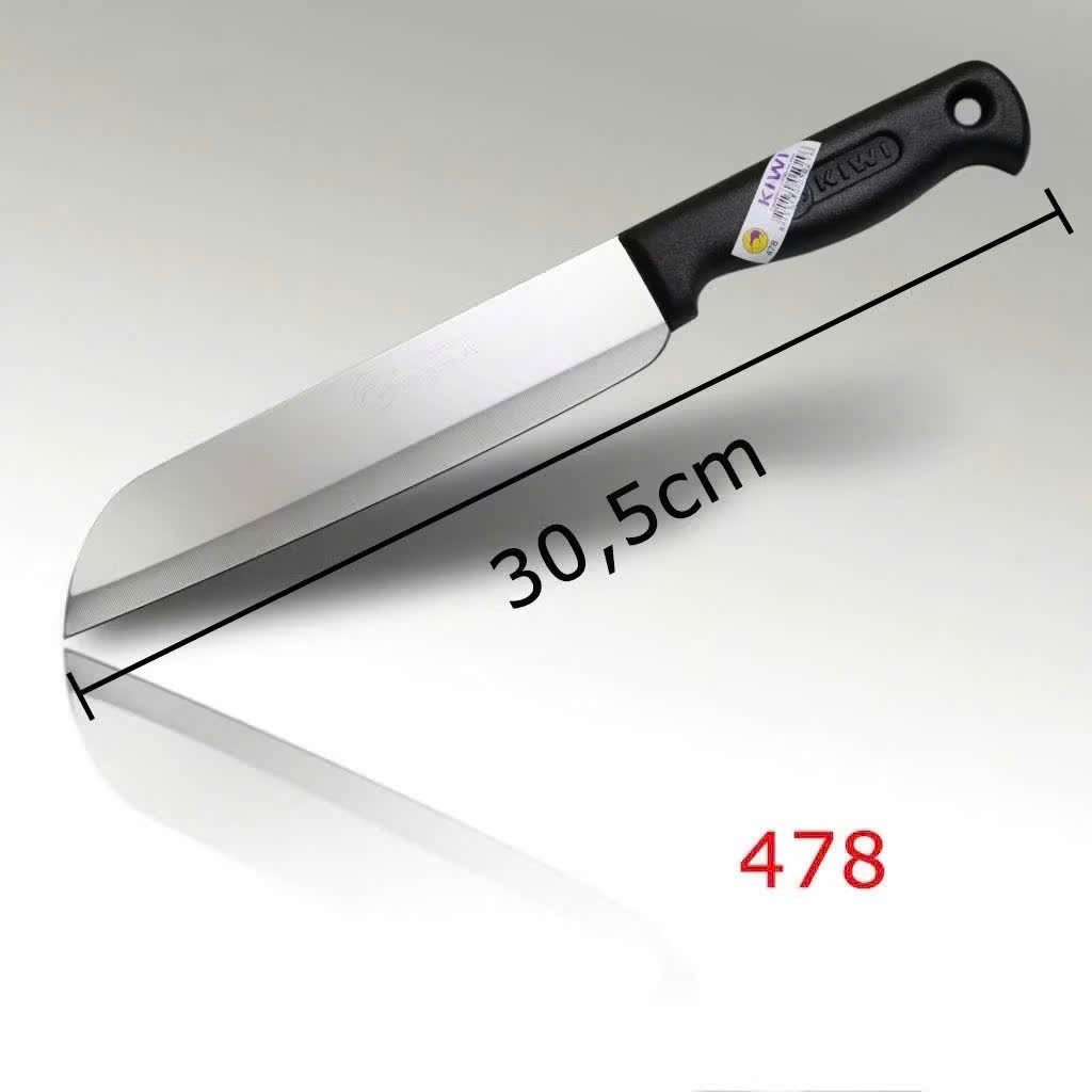 Dao Inox Kiwi Thái Lan Cán Nhựa Đen, Dao Làm Bếp Lưỡi Dao Sắc Bén