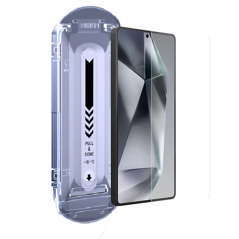 Cường Lực Nillkin Trong Suốt - Không Viền Đen - H + Pro Tempered Glass - có Khung Tự Dán Tại Nhà cho SamSung S25Ultra