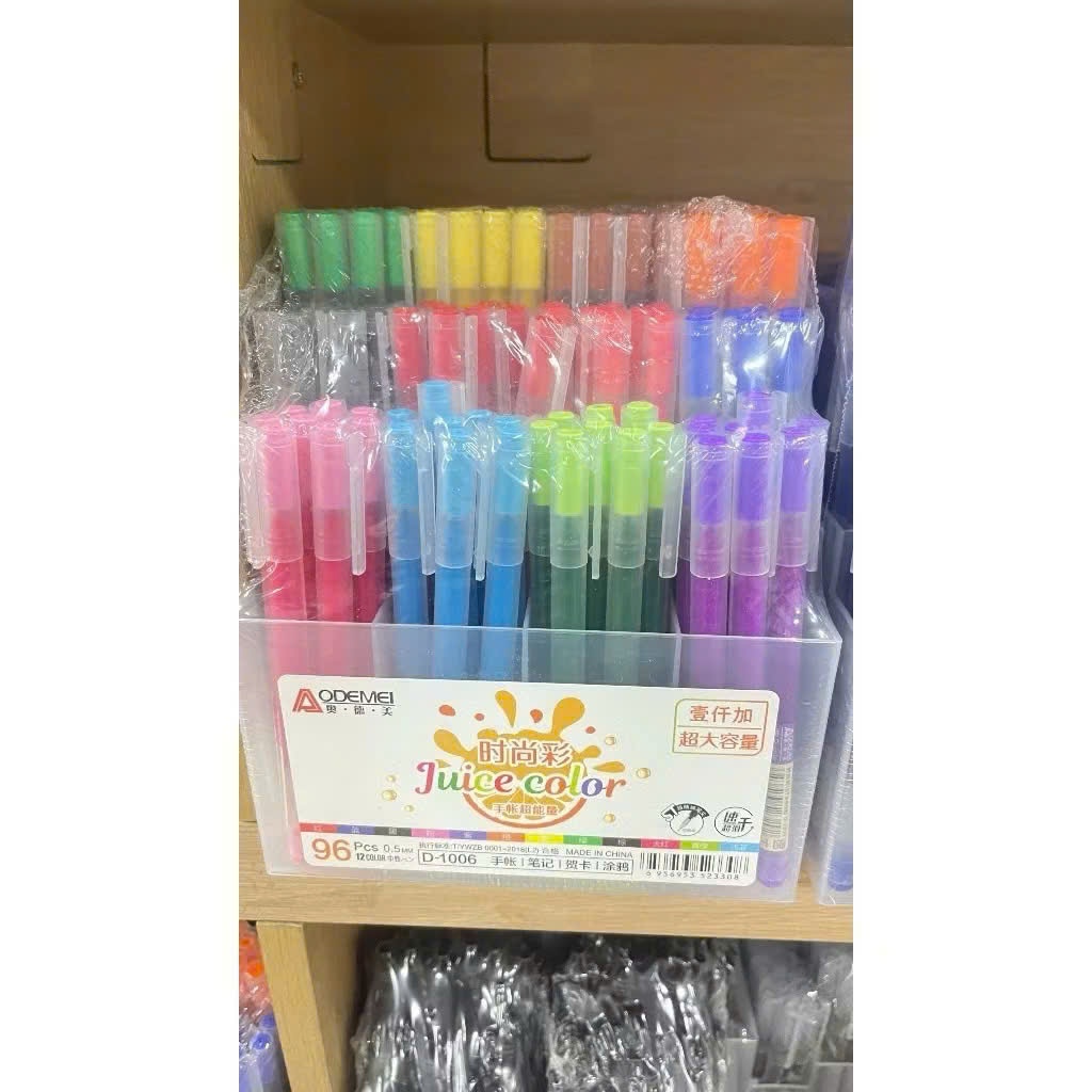 Bút Gel Aodemei ống to Khô Nhanh Ngòi 0,5mm Màu Đen /Đỏ/Xanh, 12 màu, Trơn Mượt ,Đều Mực