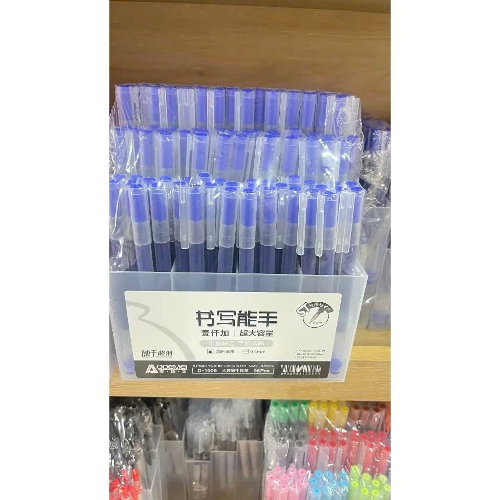 Bút Gel Aodemei ống to Khô Nhanh Ngòi 0,5mm Màu Đen /Đỏ/Xanh, 12 màu, Trơn Mượt ,Đều Mực