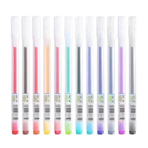 Bút Gel Aodemei ống to Khô Nhanh Ngòi 0,5mm Màu Đen /Đỏ/Xanh, 12 màu, Trơn Mượt ,Đều Mực