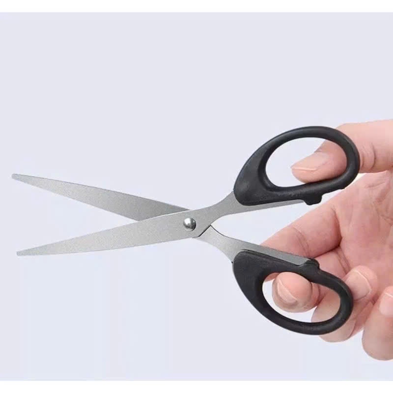 Kéo đen văn phòng, kéo cắt giấy nhỡ 16cm