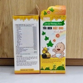 Siro ho cao lá thường xuân tỏi đen mật ong chanh đào giúp bổ phổi, giảm ho, đờm, khản tiếng, hết ngứa cổ họng