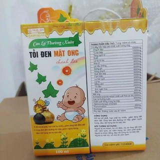 Siro ho cao lá thường xuân tỏi đen mật ong chanh đào giúp bổ phổi, giảm ho, đờm, khản tiếng, hết ngứa cổ họng