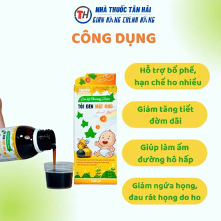 Siro ho cao lá thường xuân tỏi đen mật ong chanh đào giúp bổ phổi, giảm ho, đờm, khản tiếng, hết ngứa cổ họng