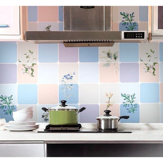 Cuộn 10M Giấy Decal dán bếp, dán tường, tủ tráng nhôm khổ rộng 60 cm chống dầu mỡ chịu nhiệt độ cao mã TD05