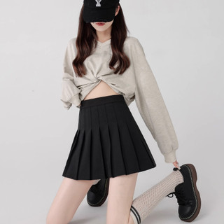 Chân váy tennis xếp ly nữ tenis xòe ngắn xám đen trắng bigsize có quần trong siêu xinh VANISA CV019