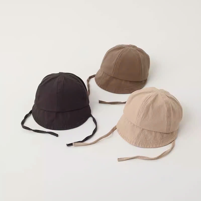 Mũ lưỡi trai vành mềm-mũ len P chống nắng cho bé trai bé gái từ 3 tháng tới 2 tuổi (45-49cm)