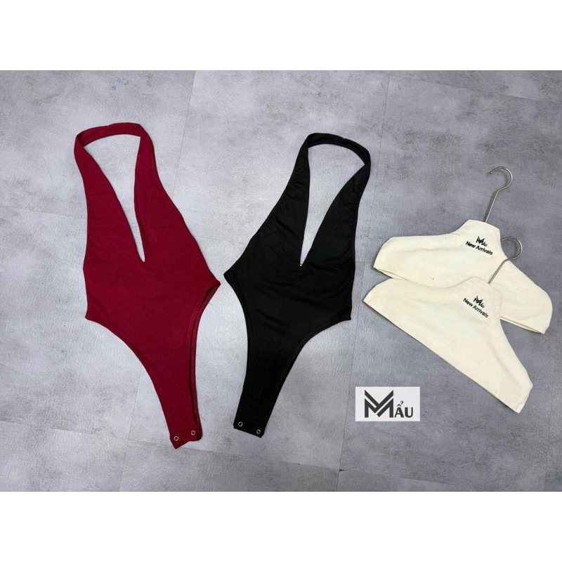 Áo body suits quàng cổ khoét ngực siu gợi cảm sẵn hàng