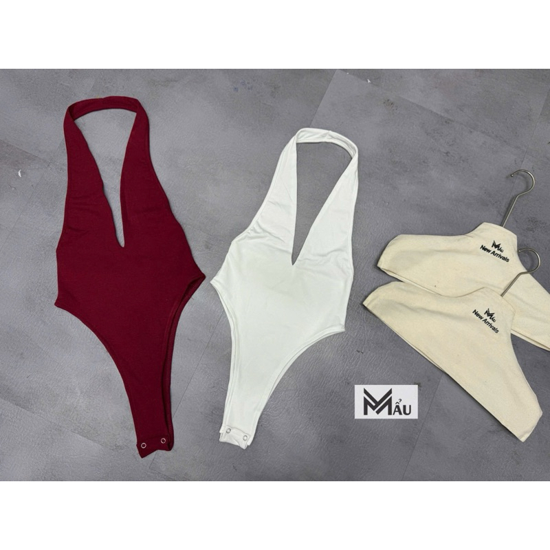 Áo body suits quàng cổ khoét ngực siu gợi cảm sẵn hàng