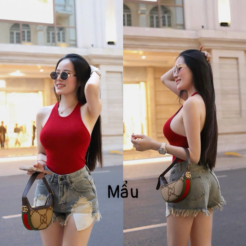 Áo ba lỗ cổ yếm co giãn thoải mái mát mẻ