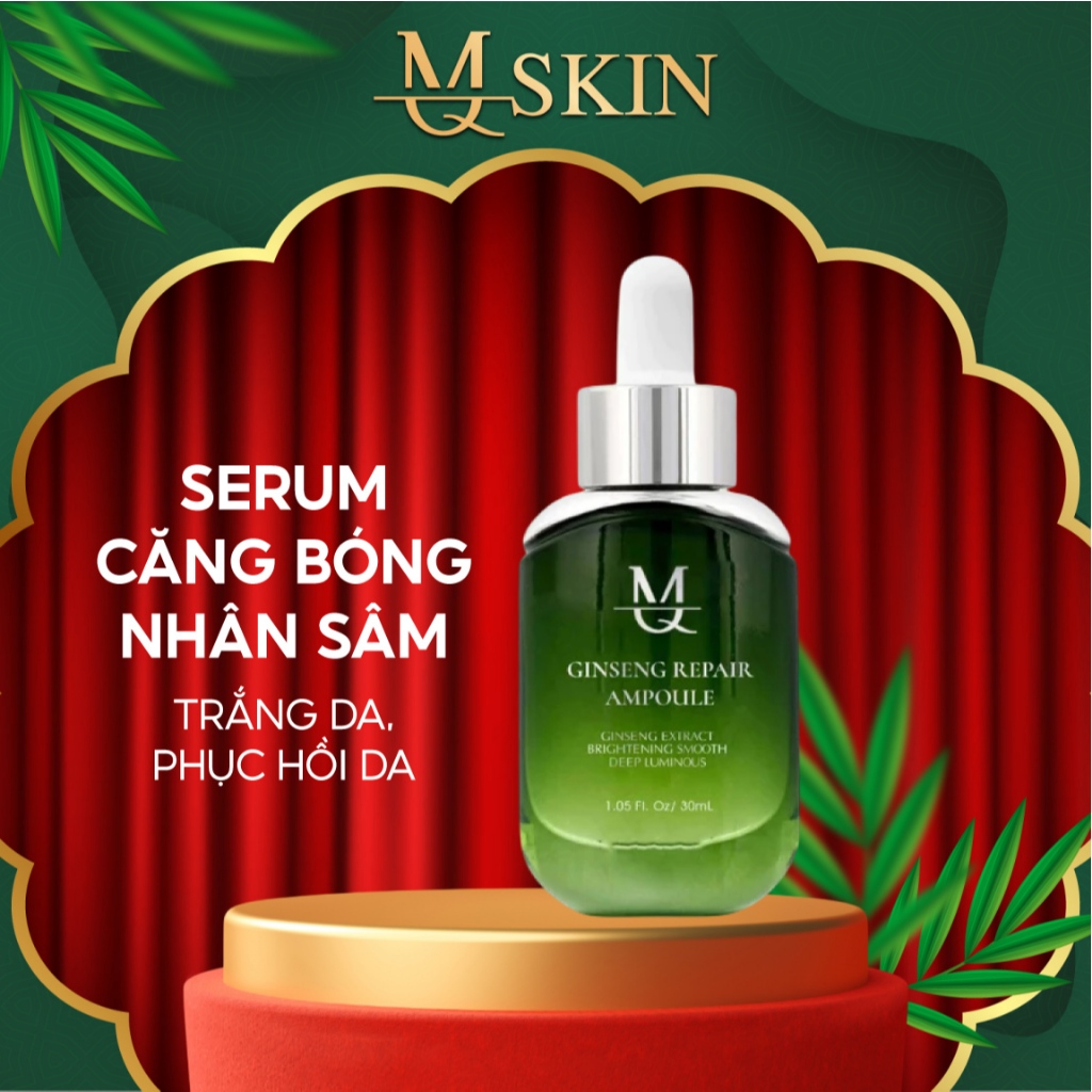 Ảnh Serum Căng Bóng Da MQ SKIN Korean Ginseng Ampoule Giúp Trắng Da Phục Hồi Da  30ml 1