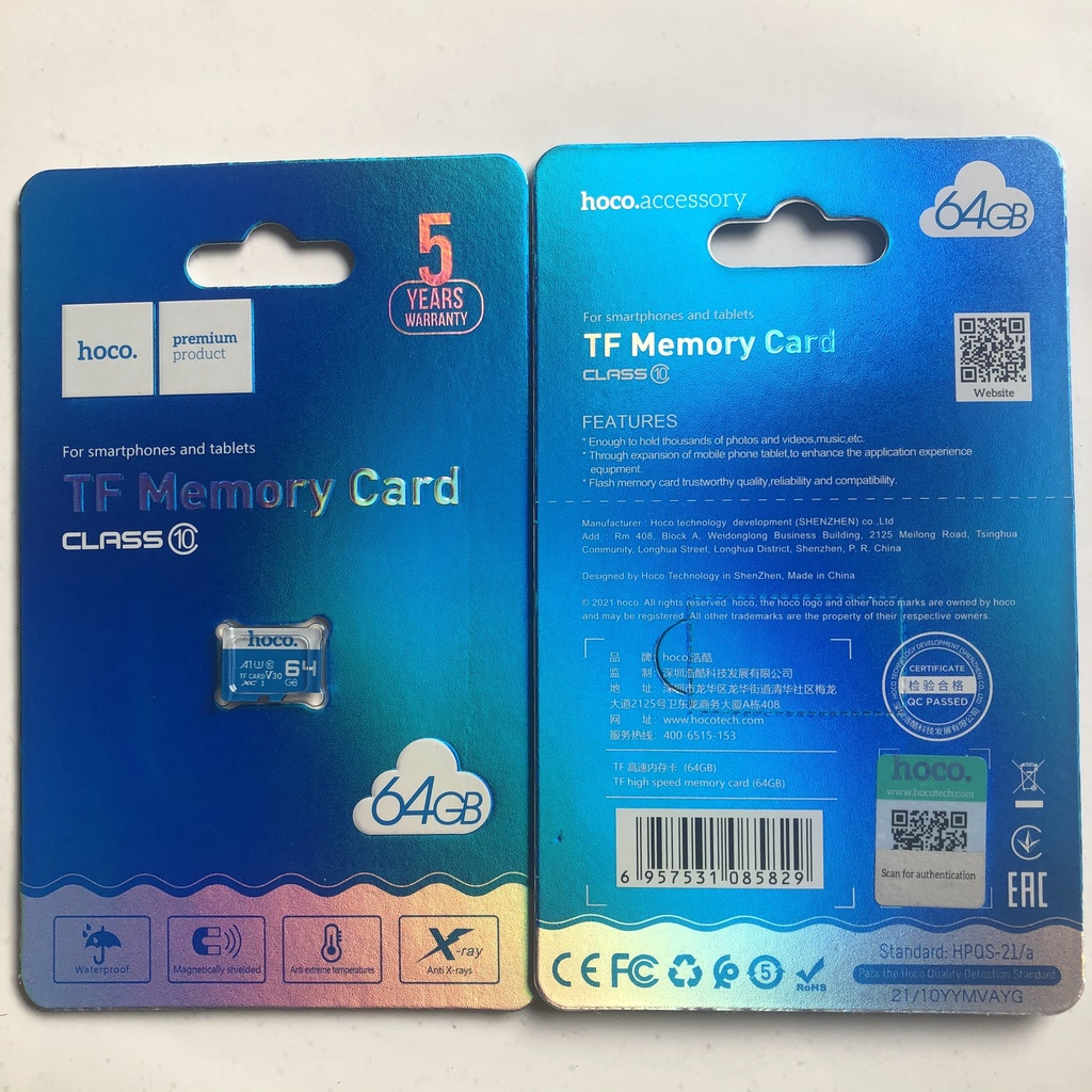 Thẻ nhớ chính hãng HOCO 64GB 32GB 16GB 8GB 4GB dung lượng tốc độ cao truyền dữ liệu cực nhanh
