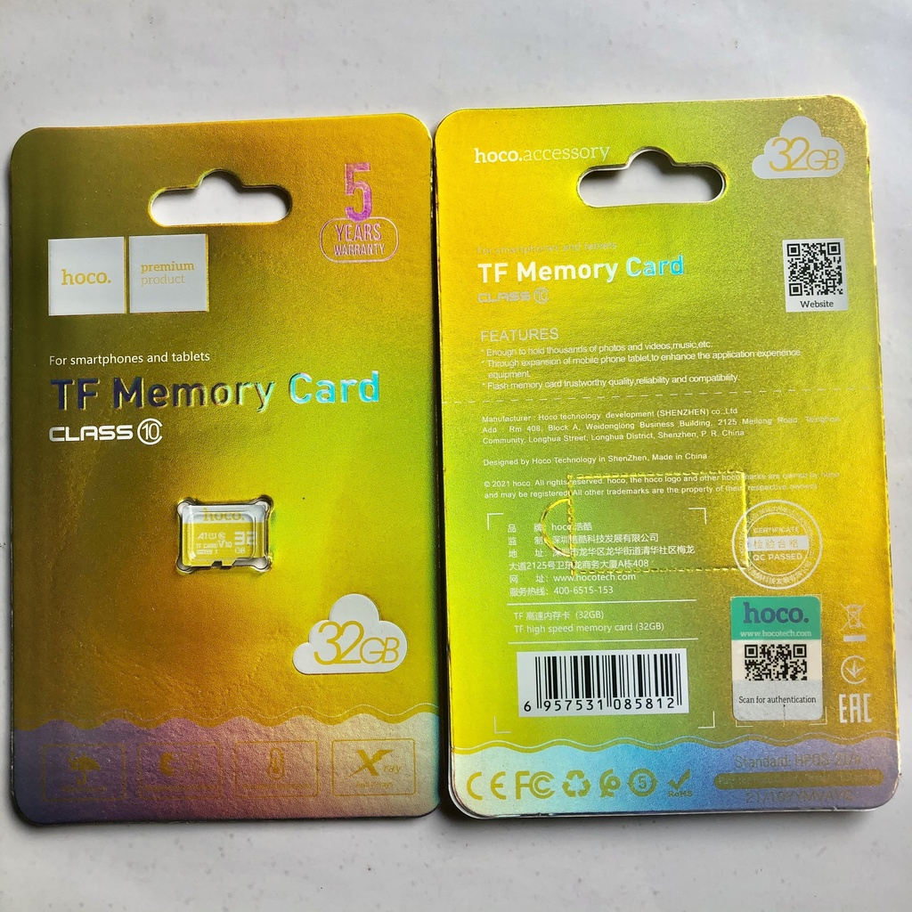Thẻ nhớ chính hãng HOCO 64GB 32GB 16GB 8GB 4GB dung lượng tốc độ cao truyền dữ liệu cực nhanh