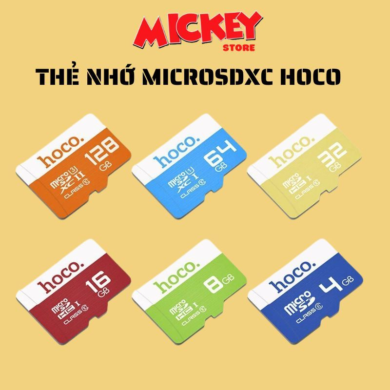 Thẻ nhớ chính hãng HOCO 64GB 32GB 16GB 8GB 4GB dung lượng tốc độ cao truyền dữ liệu cực nhanh