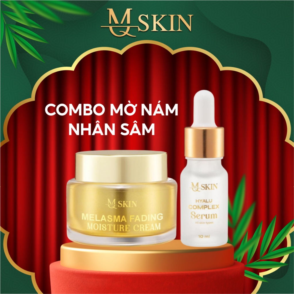 Ảnh Combo Hỗ Trợ Giảm Nám Serum Nám HA+ Cao Nám MQ Skin Giúp Mờ Tàn Nhang, Nám Lâu Năm, Căng Bóng Cho Da 1