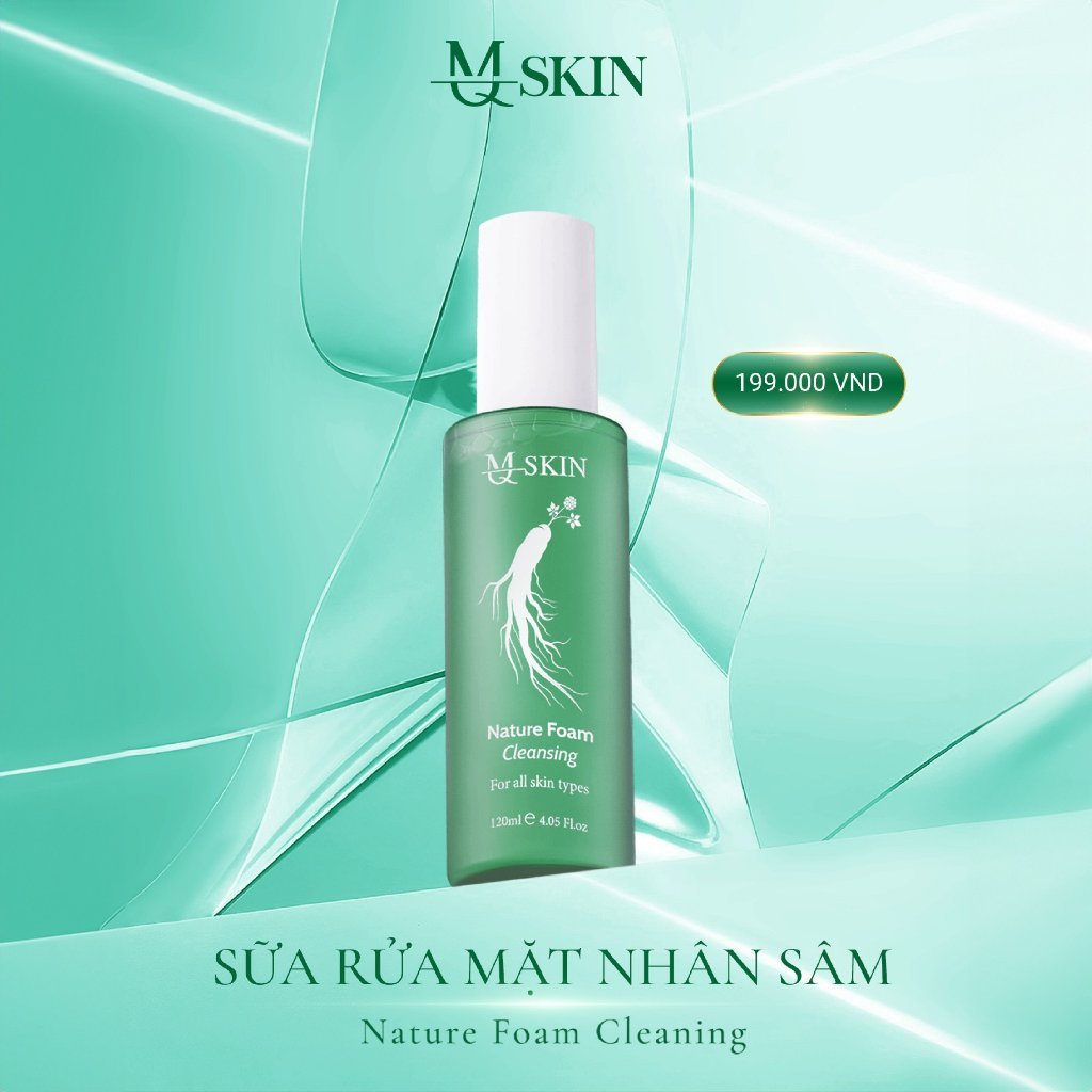 Ảnh Sữa Rửa Mặt MQ SKin Làm Sạch Sâu Giảm Mụn Cho Da- Nature Foam Cleaning 120ml 4