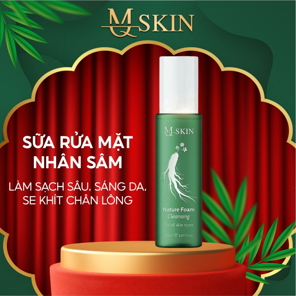 Ảnh Sữa Rửa Mặt MQ SKin Làm Sạch Sâu Giảm Mụn Cho Da- Nature Foam Cleaning 120ml 1