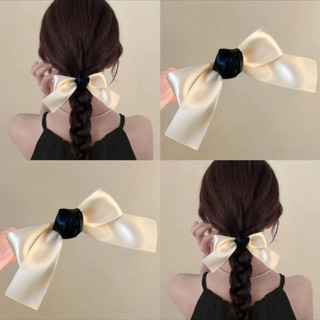Kẹp Tóc Nơ Vải Tiểu Thư Nhẹ Nhàng Phía Sau Đầu Kẹp Tóc Cao Cấp