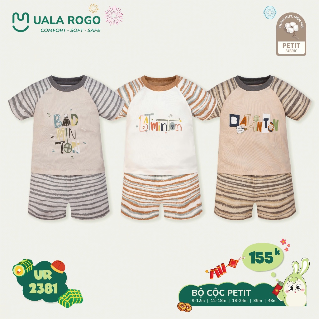 (8,5-19kg, 9-48M) Bộ Cộc Tay Uala UR3851 UR2212 UR2332 UR2381 UR2382 UR2390 UR2191 UR496 UR2160