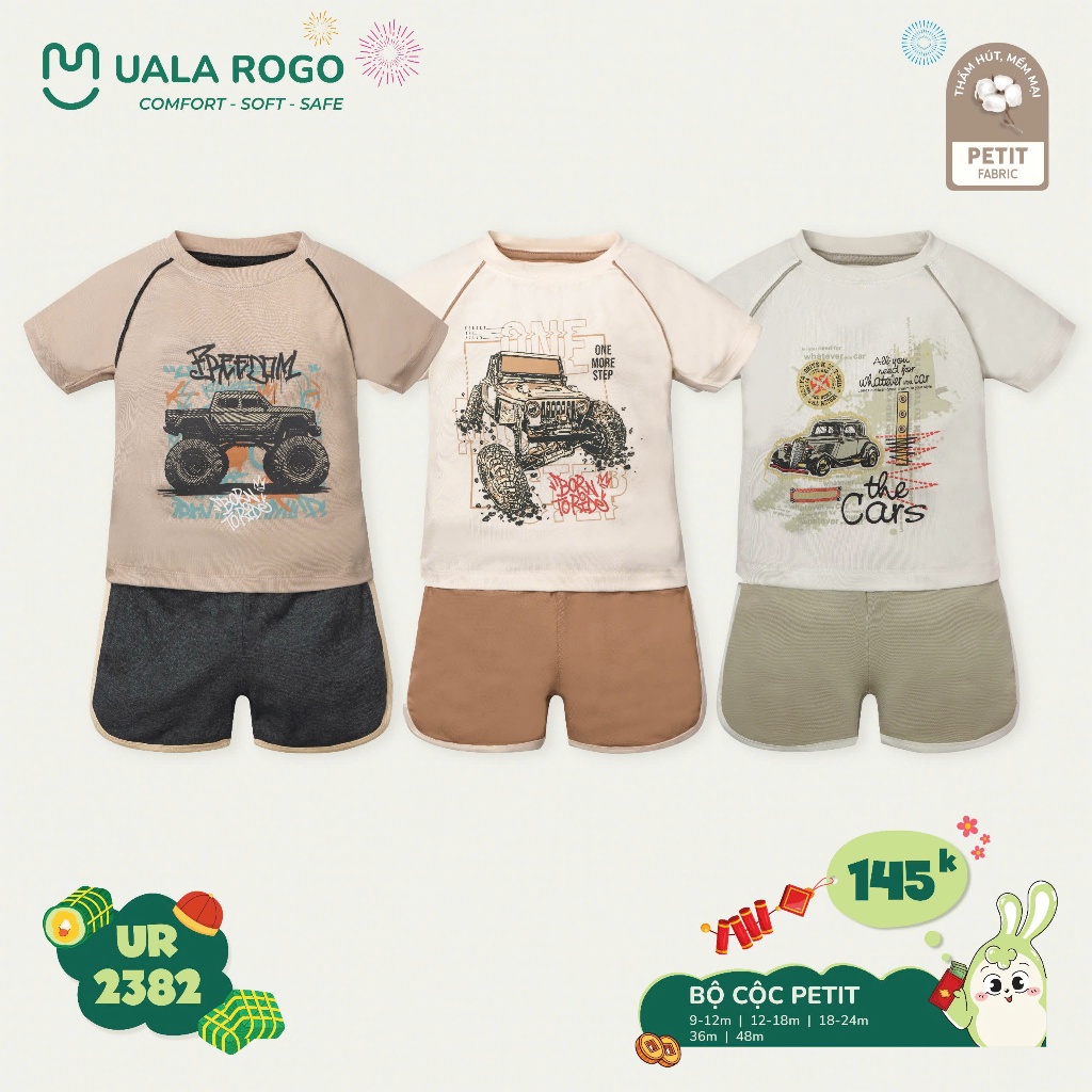 (8,5-19kg, 9-48M) Bộ Cộc Tay Uala UR3851 UR2212 UR2332 UR2381 UR2382 UR2390 UR2191 UR496 UR2160