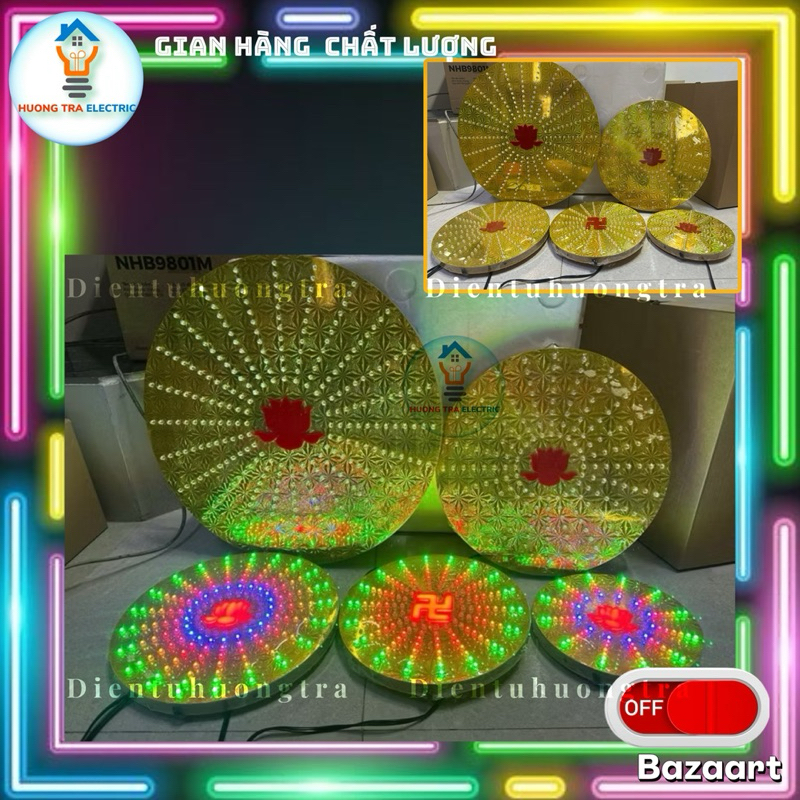 Đèn Hào Quang Tỏa Thờ PHẬT chạy nhiều hiệu ứng, độ bền cao