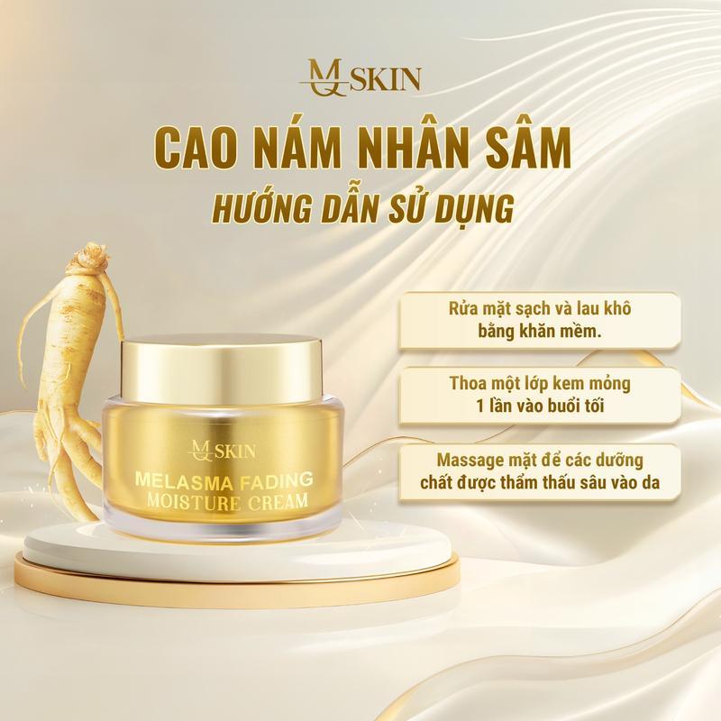 Ảnh Cao Nám Nhân Sâm MQ Skin Hỗ Trợ Giảm Nám, Mờ Thâm, Giúp Da Căng Bóng Đều Màu -15g 3