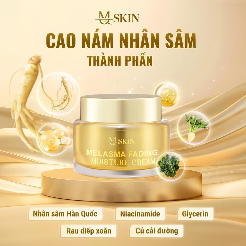 Ảnh Cao Nám Nhân Sâm MQ Skin Hỗ Trợ Giảm Nám, Mờ Thâm, Giúp Da Căng Bóng Đều Màu -15g 1